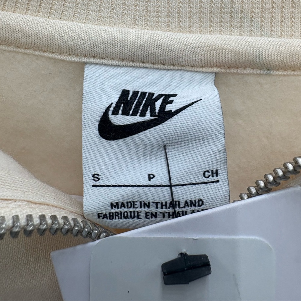 Nike Denver Broncos Cropped Quarter Zip Sweatshirt NWT Cream NFL Women small - Picture 10 of 10